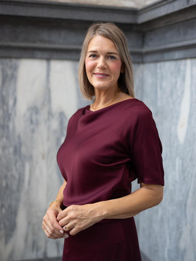 Stenströms Jessa Dress Dark Red