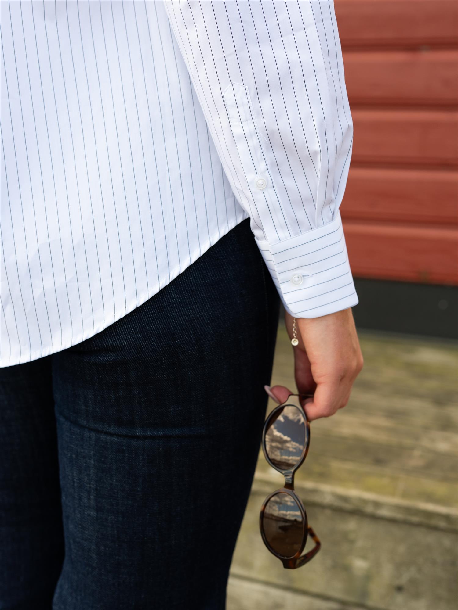 Julie Josephine Sophie Shirt White Stripe