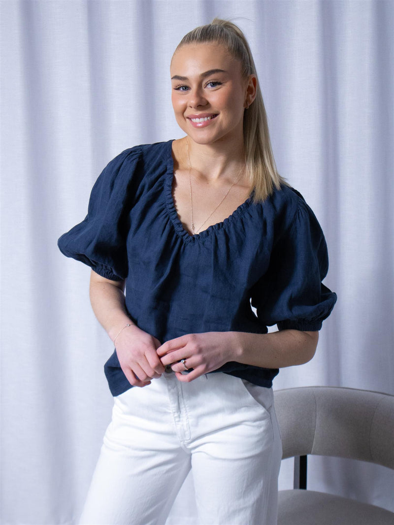 Mos Mosh Taissa Linen Blouse Spellbound