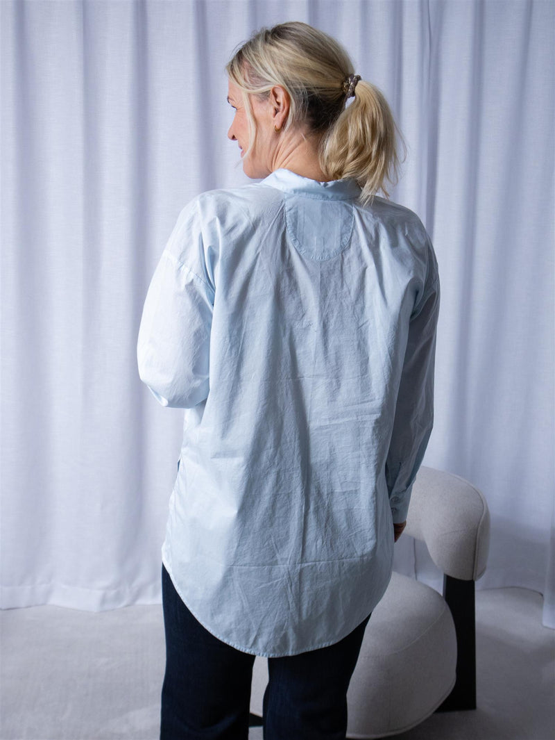 Bitte Kai Rand Core Cotton Shirt Cool Blue