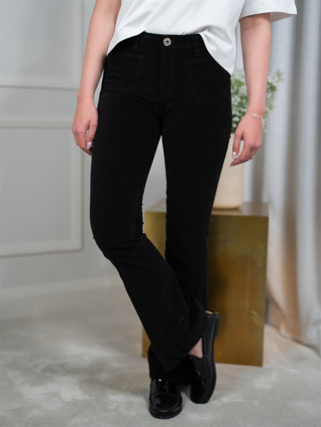 Denim Studio Jim Palatine Cord Noir