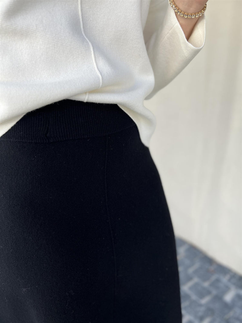Christian Aks Viola Merino Sweater Eggshell