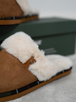 Barbour Claudia Slipper Ginger Suede