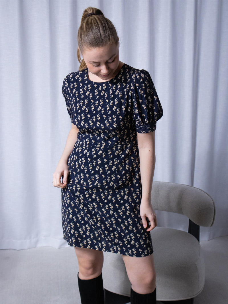 Camilla Pihl Allegra Dress Navy Hortensia