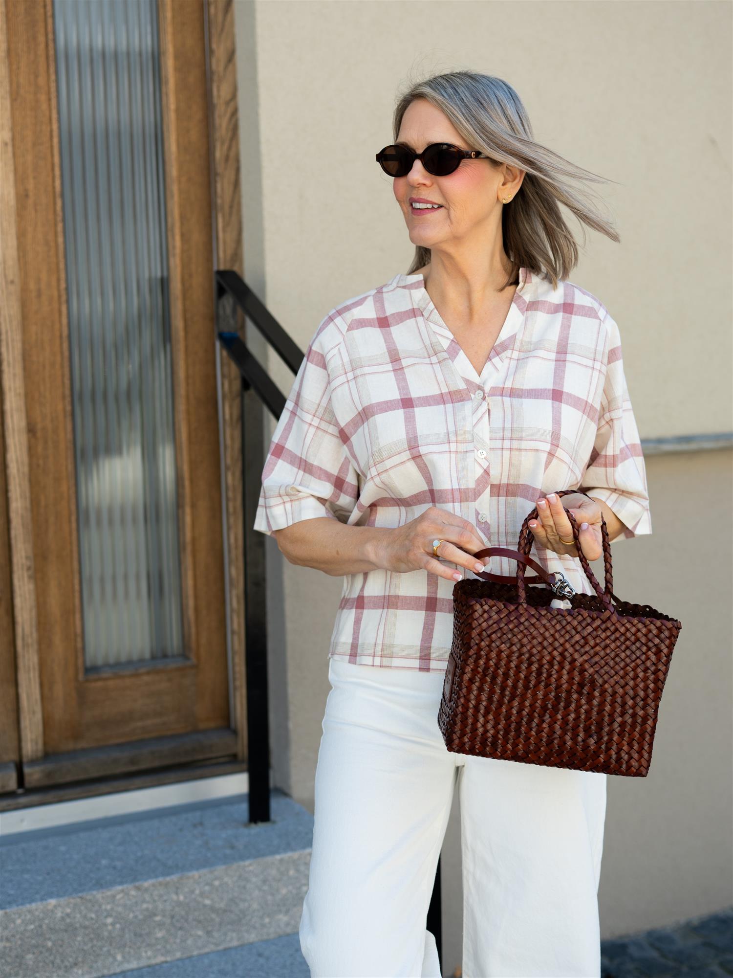 MMAssia Check Shirt Cowhide