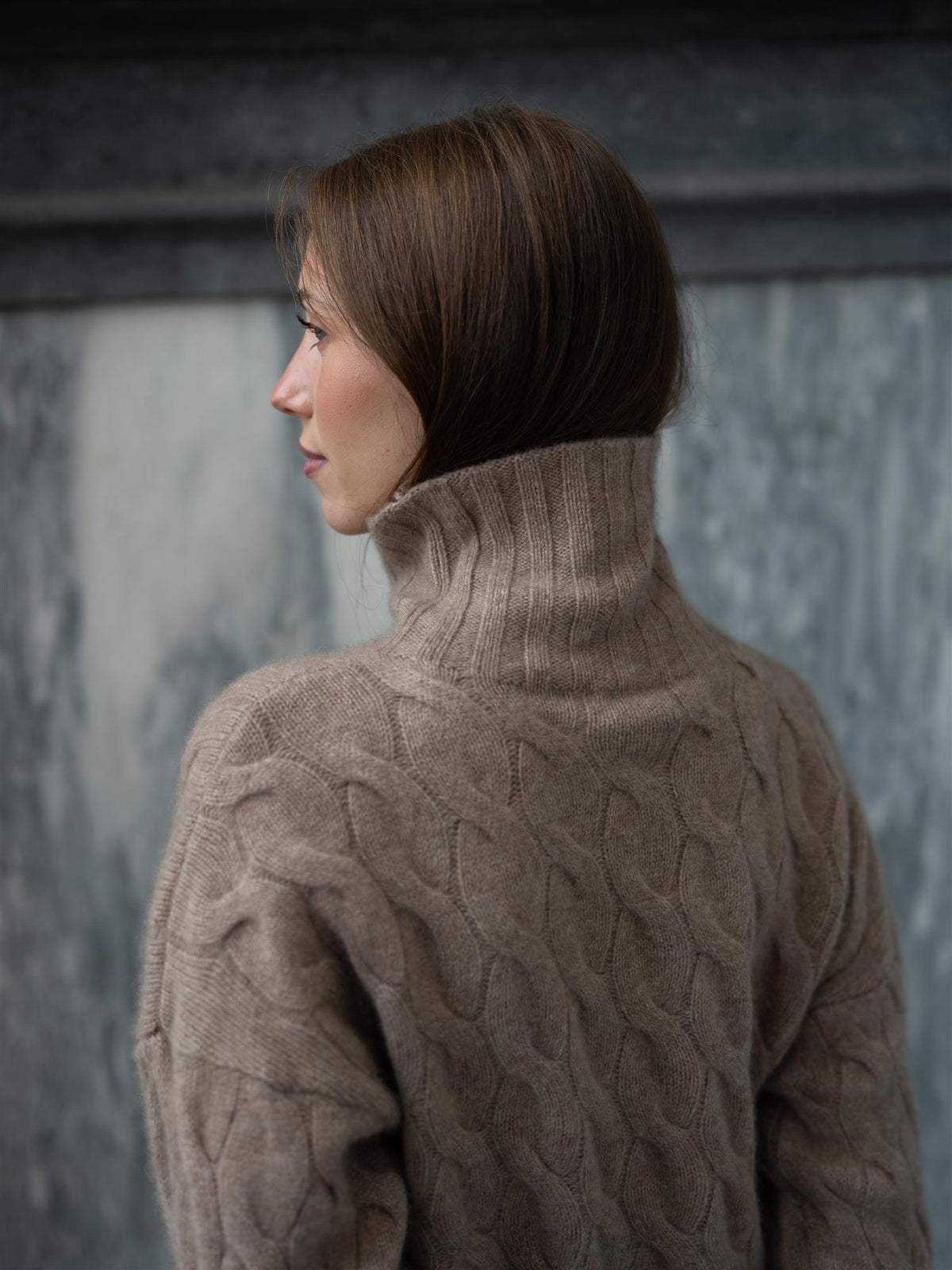 Davida Chunky Cable Turtle Mink