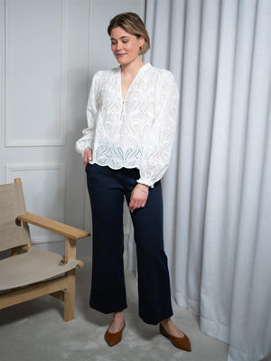 Mos Mosh Tazzin Caza Blouse White