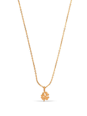 Enamel Four-Leaf Clover Necklace