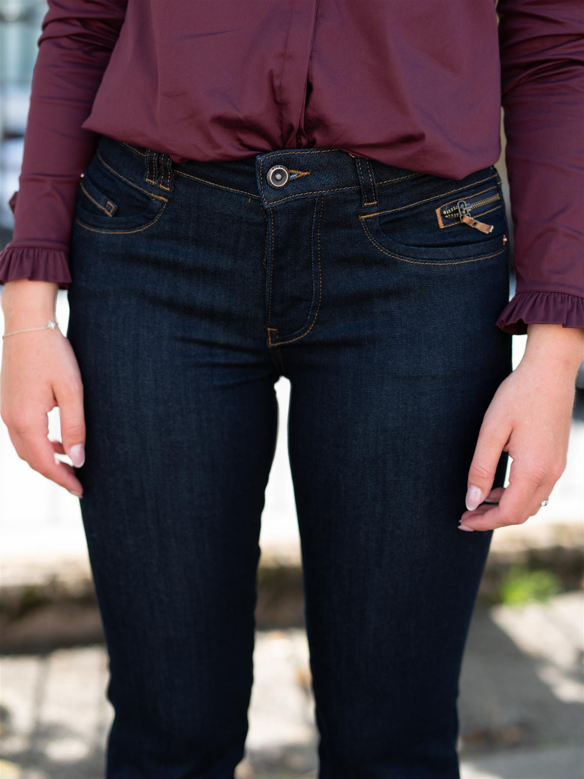 Mos Mosh Carla Naomi Deluxe Jeans Dark Blue