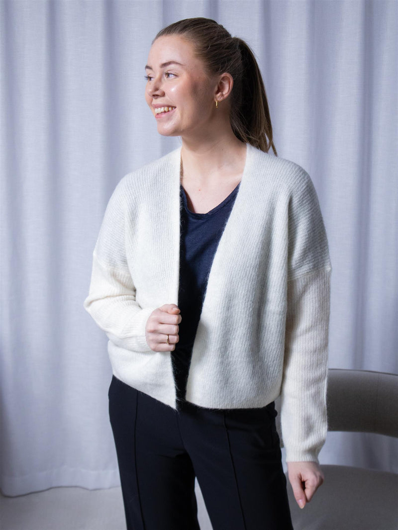 Mos Mosh Thora Relax Knit Cardigan Ecru
