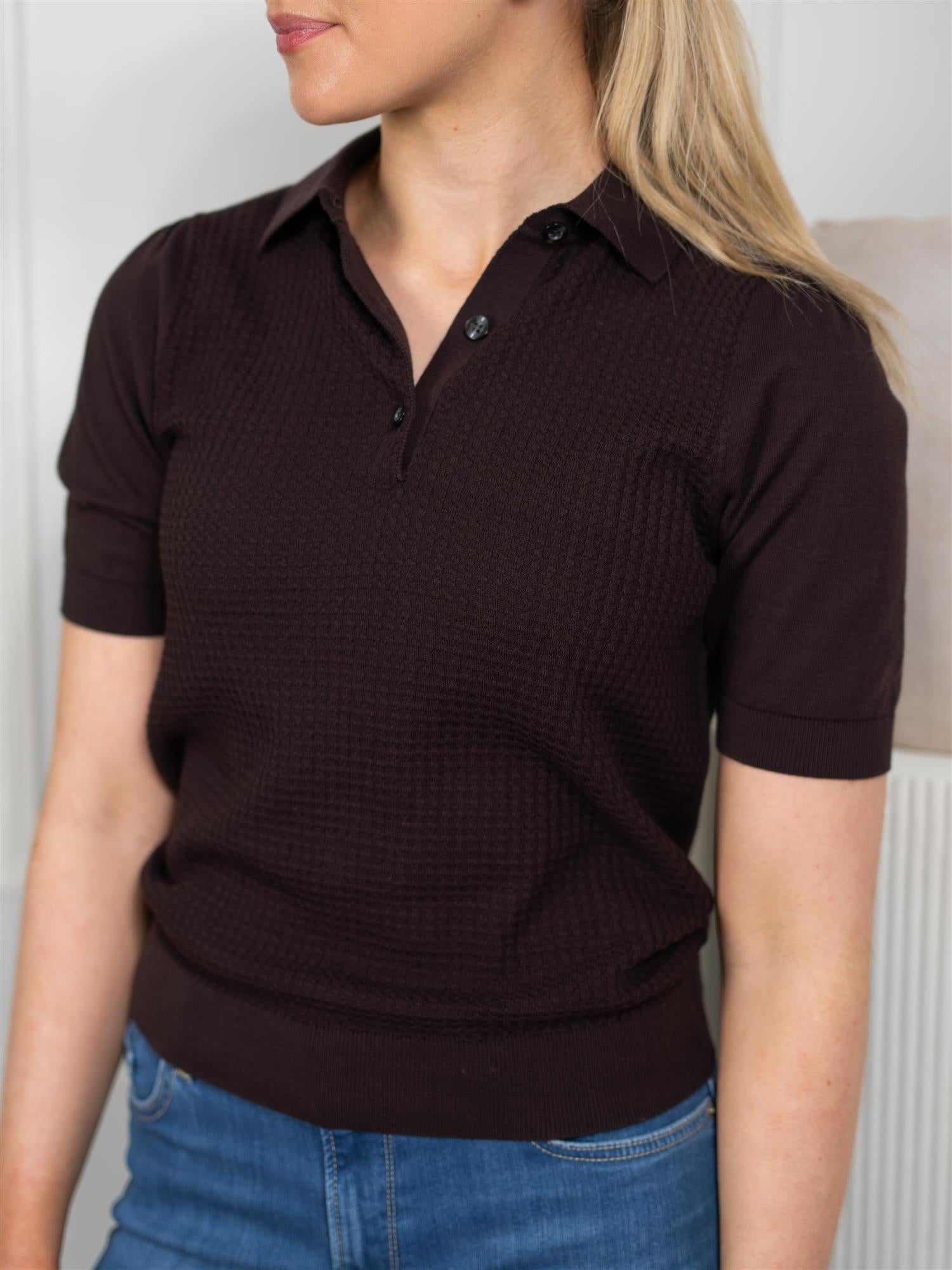 Sand Retro Polo Puff