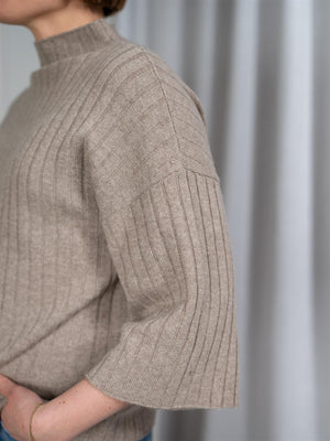 Christian Aks Ray Wool Cash Sweater Sahara