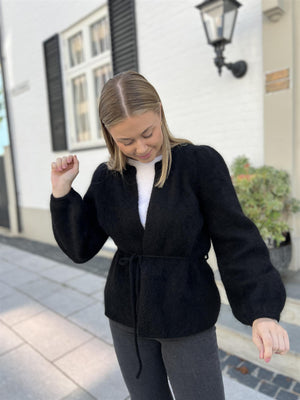Ella&il Fredrikke Chunky Cardigan Black