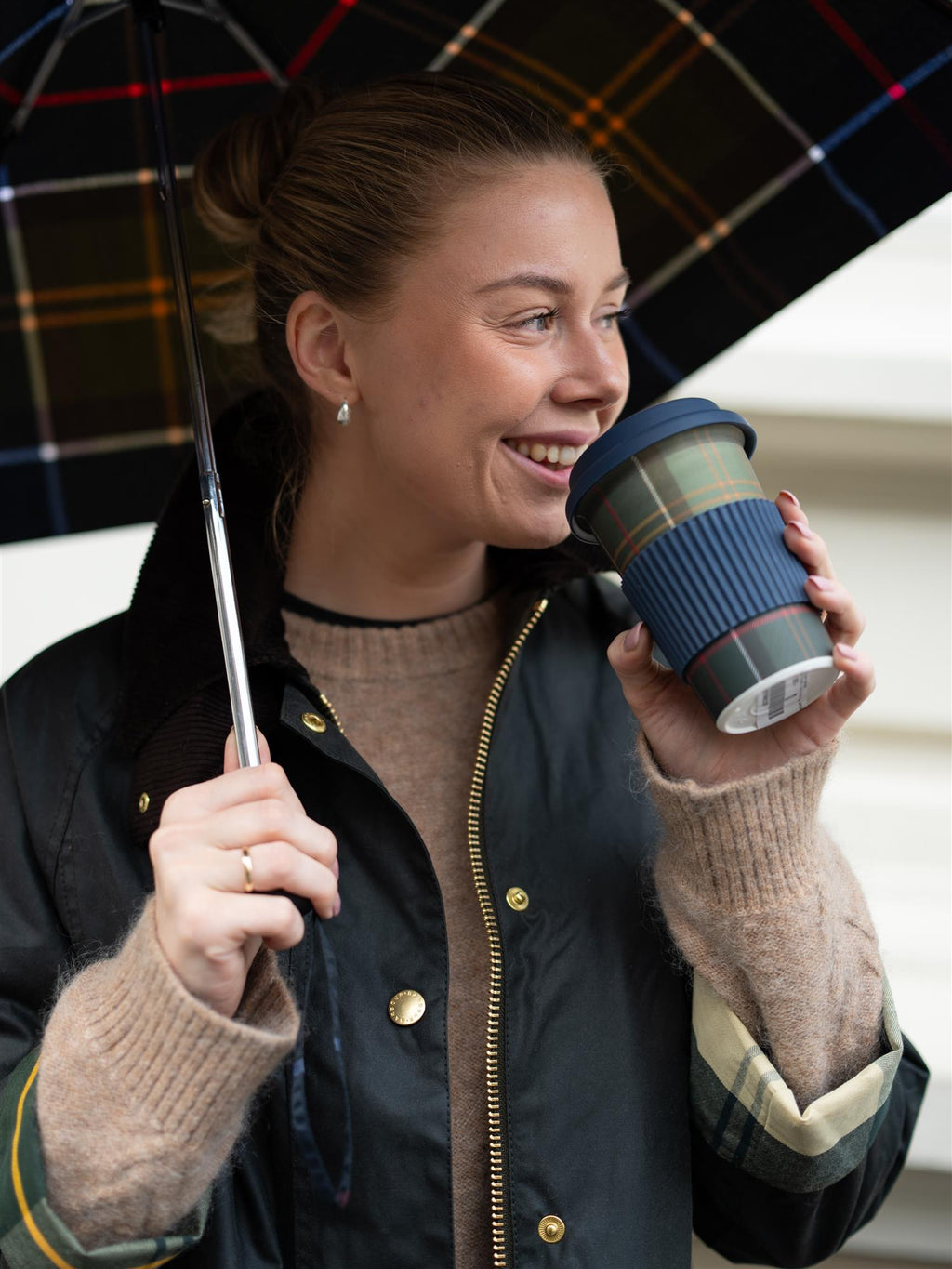 Barbour Reusable Tartan Travel Mug