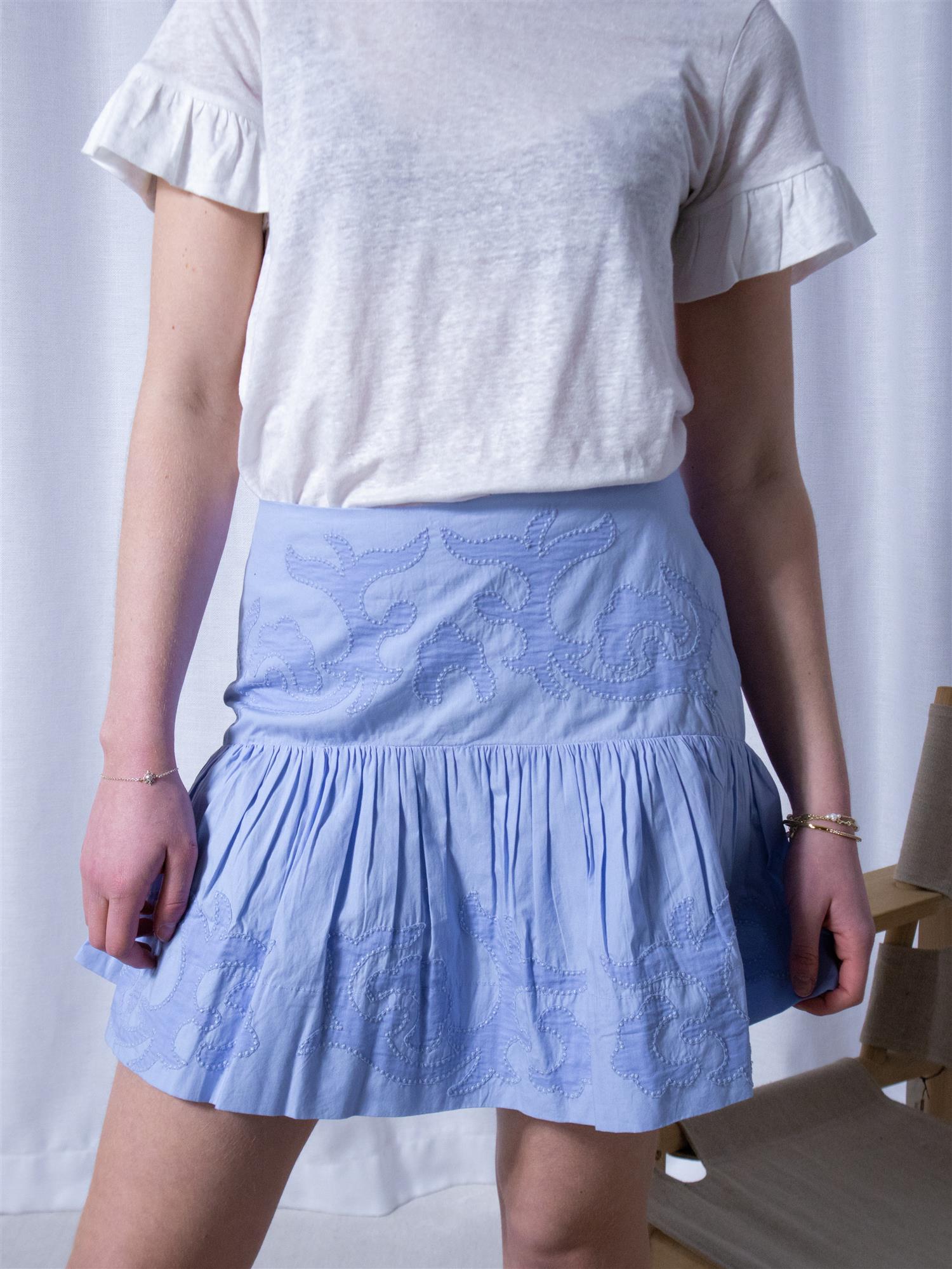 Ella&il Anya Embrodery Skirt Lavender
