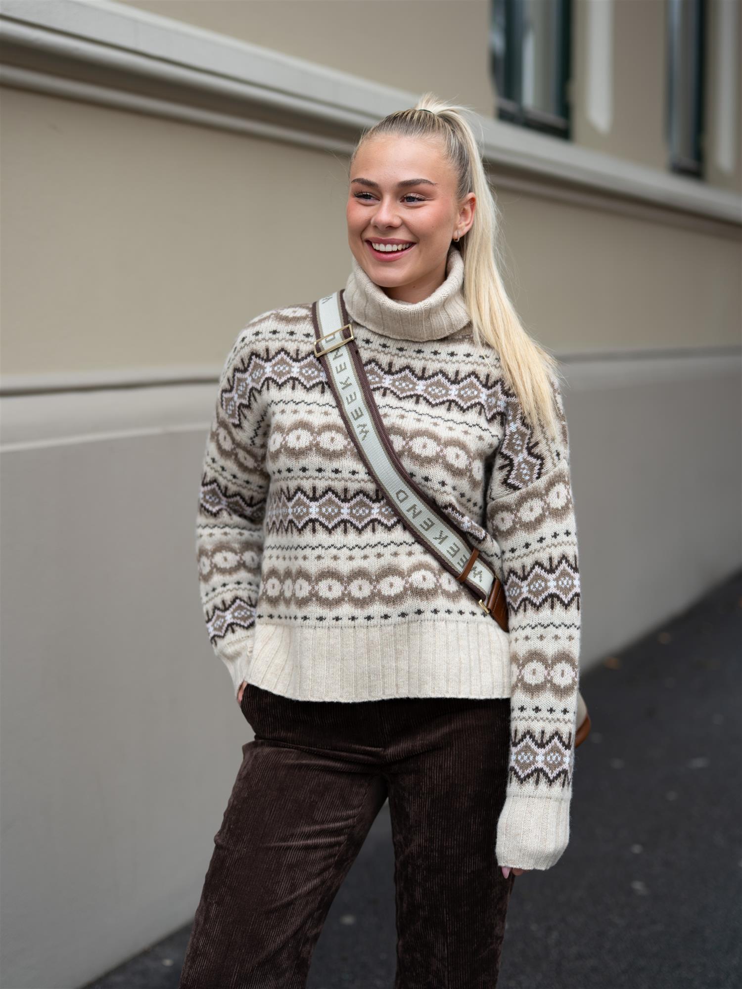 Helen Knit Light Pearl/Pale Pink