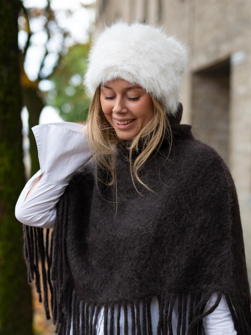 Ella&il Mia Fake Fur Headband White