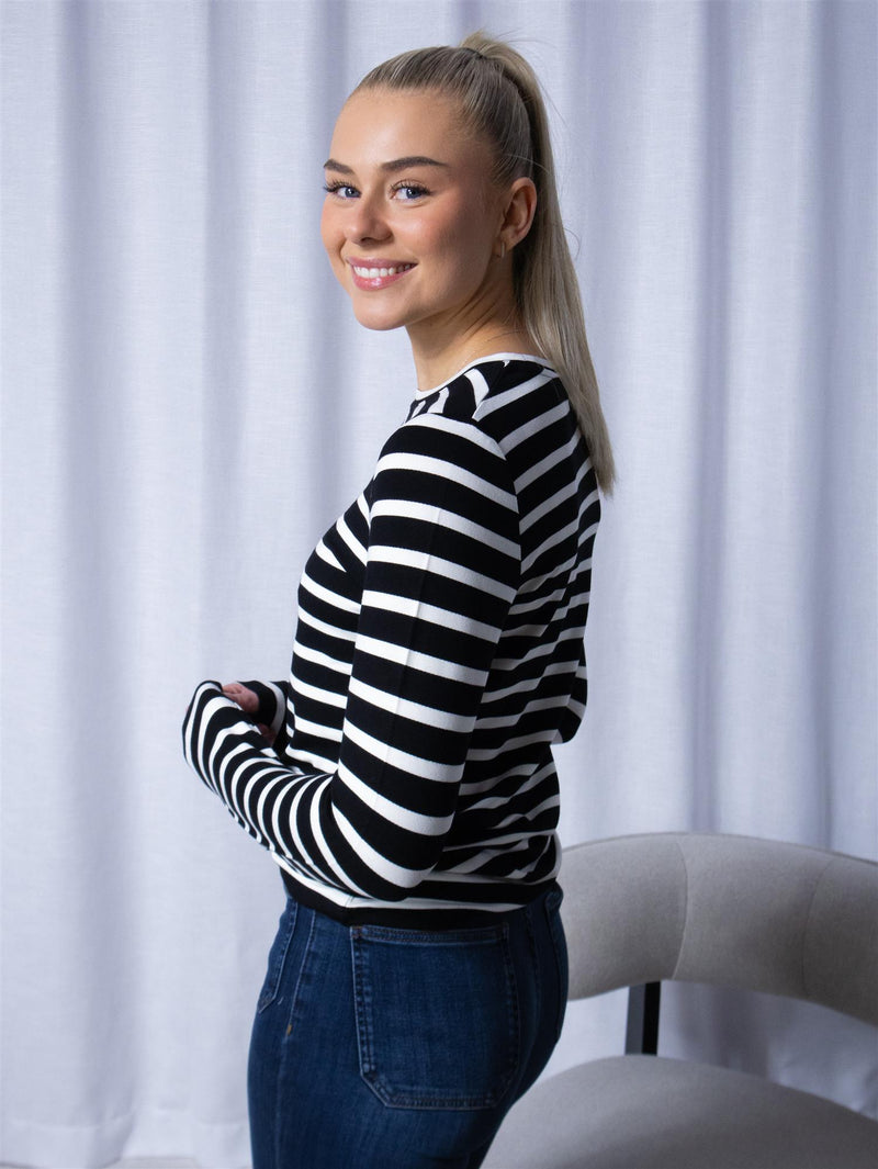 Stylein Canvey Top Black Striped
