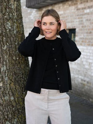 Dear Dharma Clara Cardigan Black