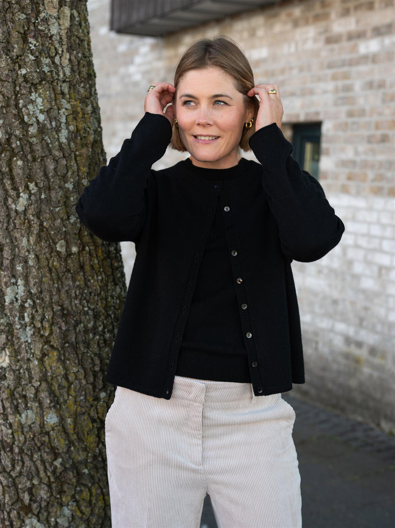 Dear Dharma Clara Cardigan Black