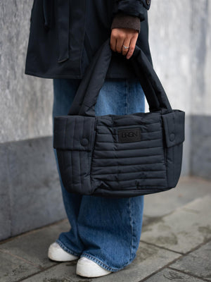BRGN Puffed City Bag New Black