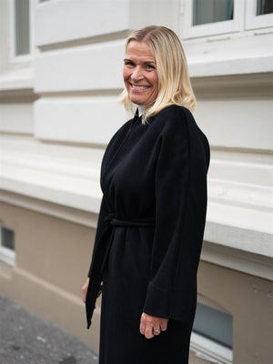 Christian Aks Petra Wool Coat Black