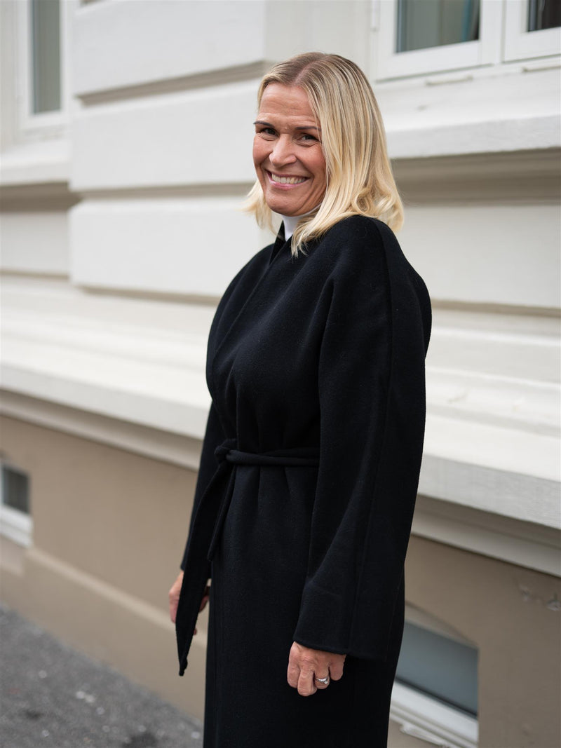 Christian Aks Petra Wool Coat Black