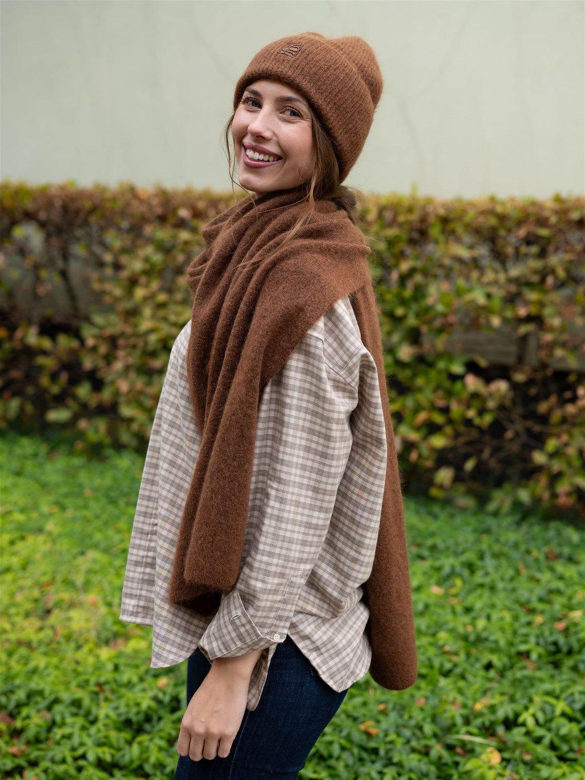 Floe Scarf Cognac