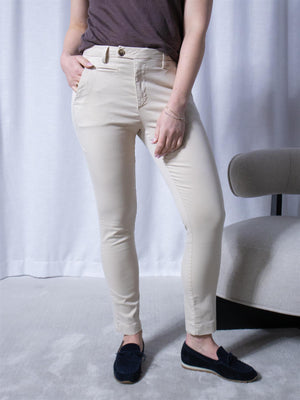 Pieszak Anika Support Chino Vanilla White