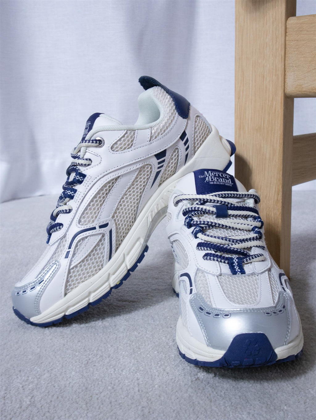 Mercer The Re-Run Baseball White/Blue