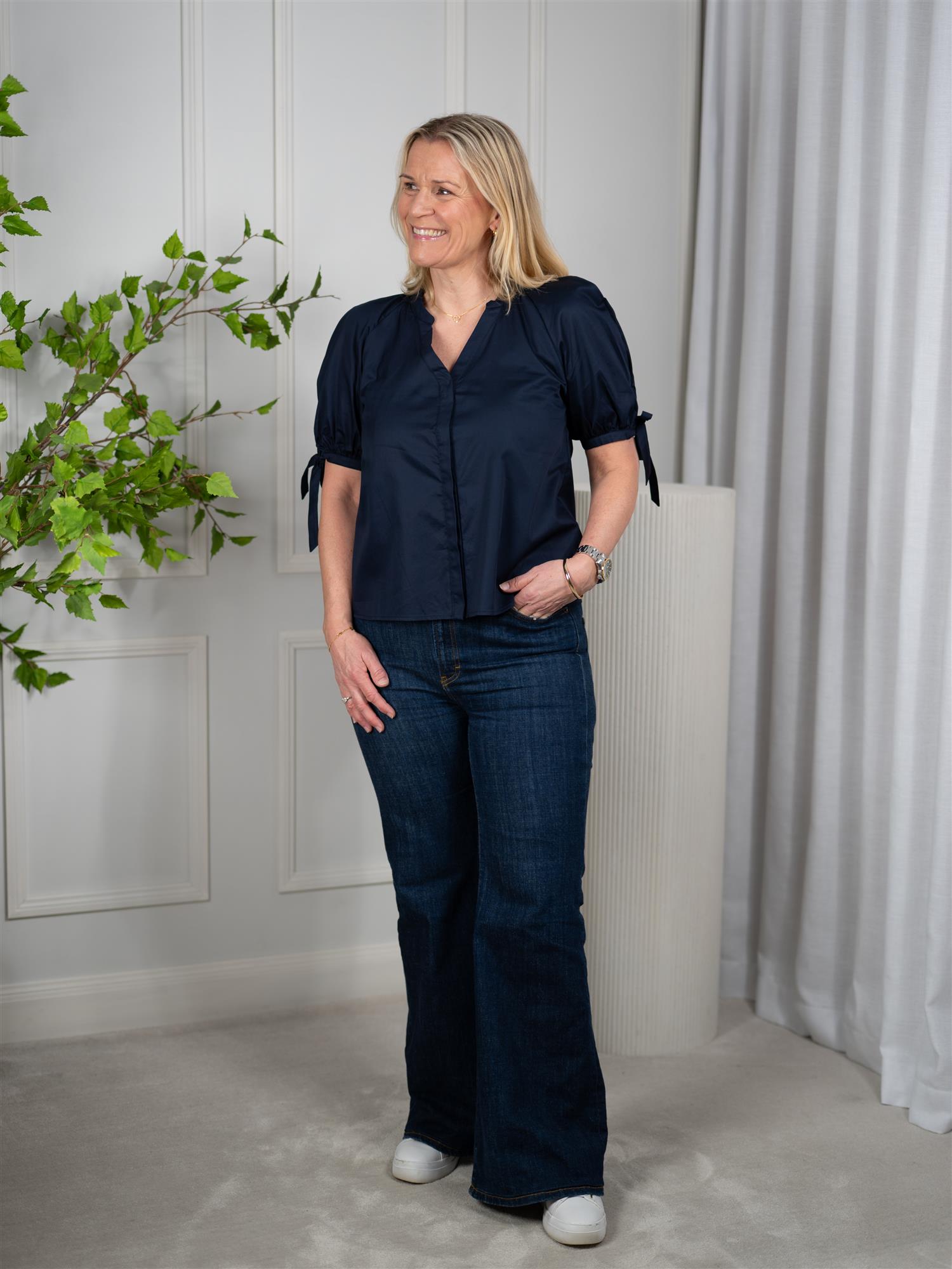 Camilla Pihl Liza Blouse Navy