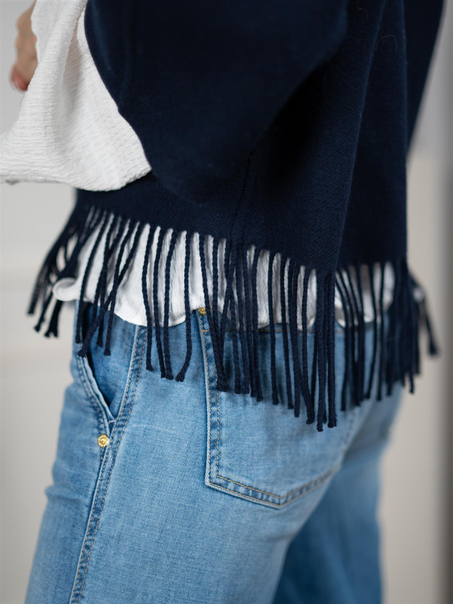Christian Aks Keyla Lambswool Jacket Navy