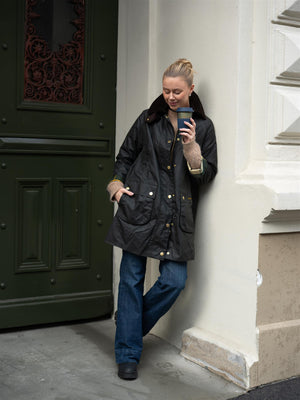 Barbour Long Beadnell Wax Jacket