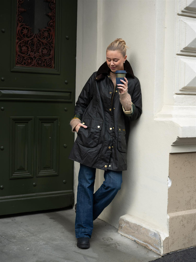 Barbour Long Beadnell Wax Jacket