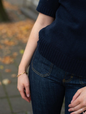 Natura Cashmere Bea T-Shirt Navy