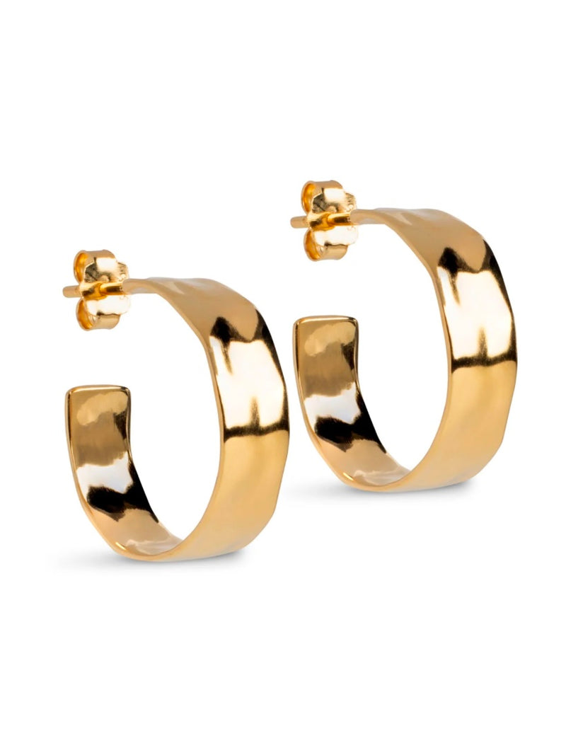 Enamel Sandra Wide Hoops