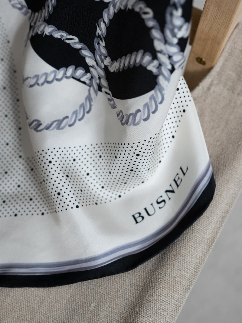Busnel Lydia Scarf Ecru/Black