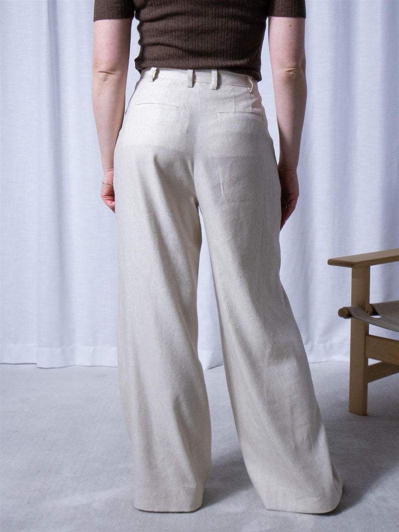 Camilla Pihl Ava Trouser Light Sand Mel