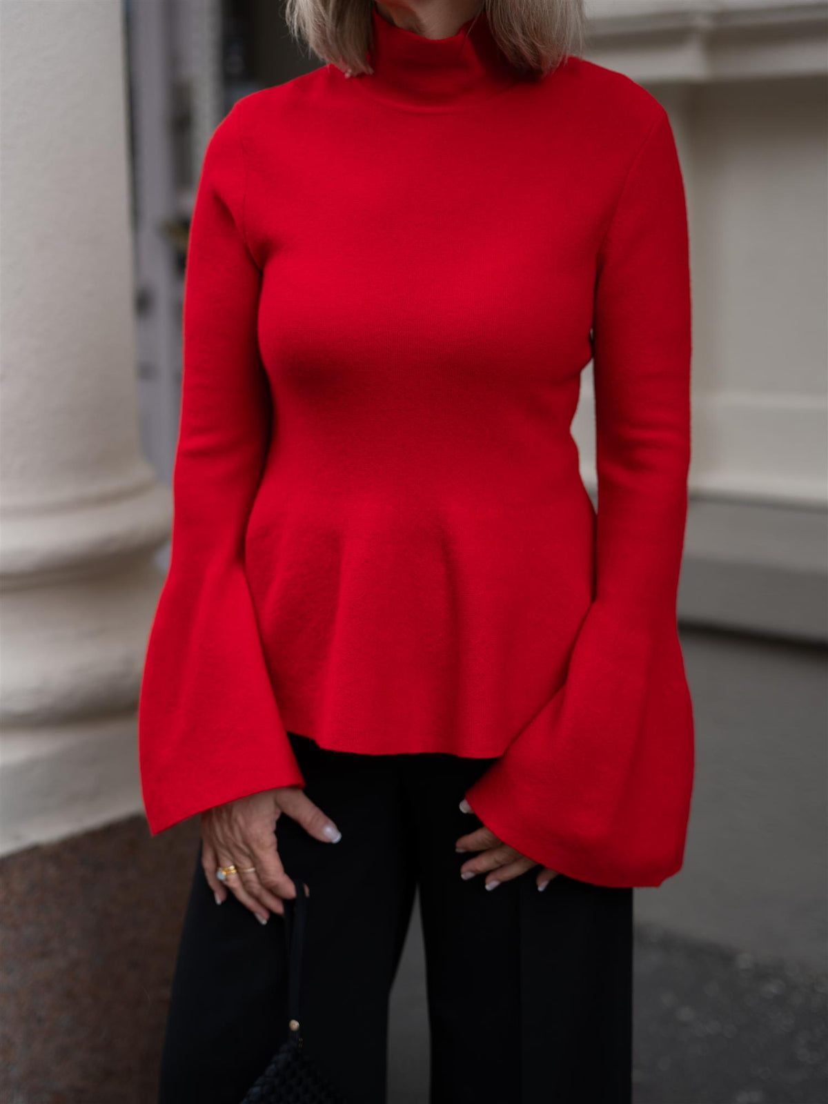 Adelyn Merino Sweater Bright Red