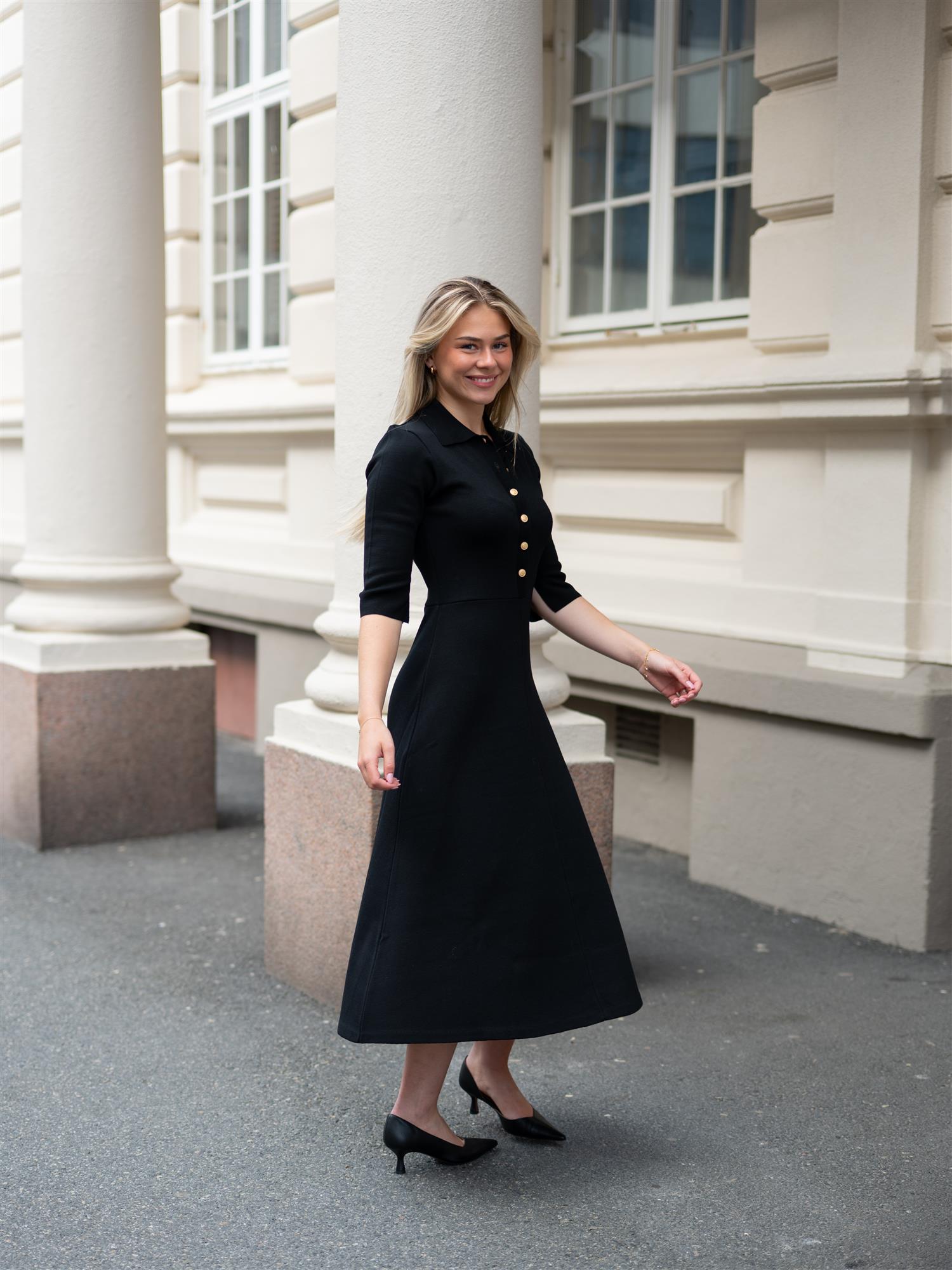 Melany Knit Dress Black