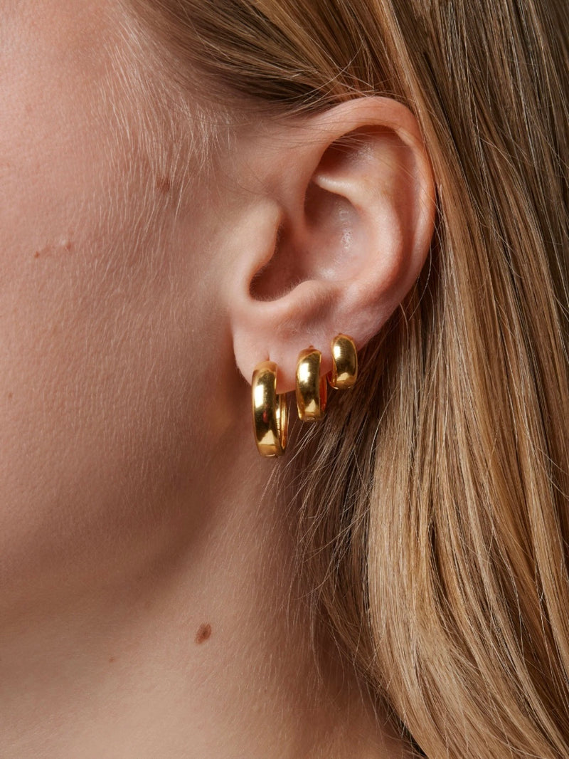 Enamel Classic Wide Hoops 20mm