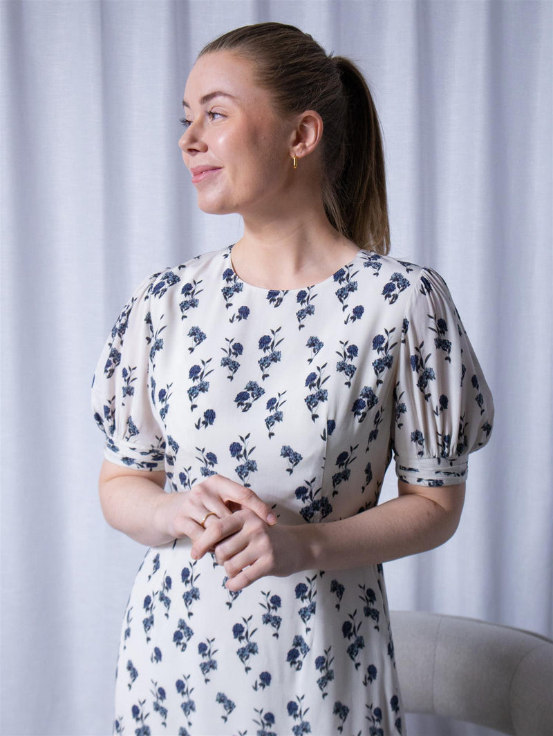 Camilla Pihl Allegra Dress Cream Hortensia
