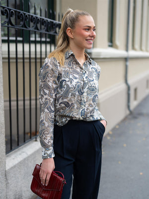Gant Reg Paisley Cot Silk Shirt