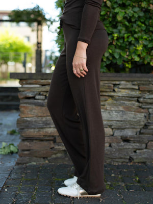 Julie Josephine Ninni Wool Pant Charcoal Brown