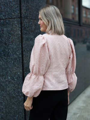Janne Formoe Puffmedpaffblusen Pink