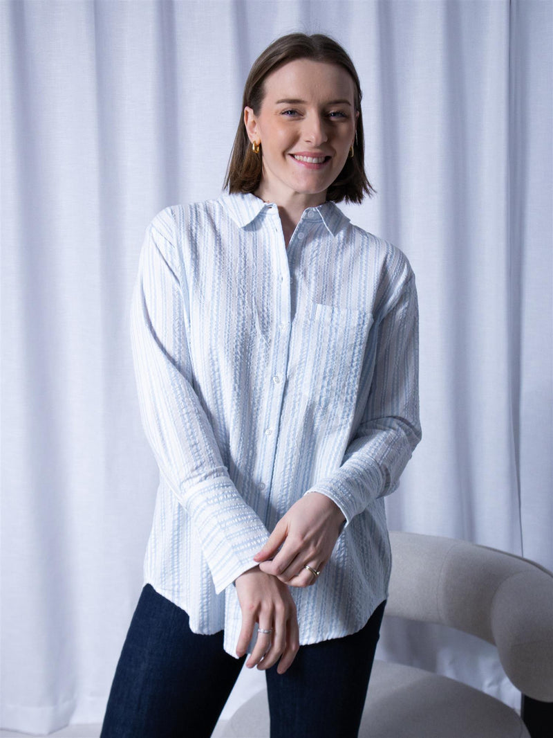 Camilla Pihl Bibi Crepe Shirt Light Blue
