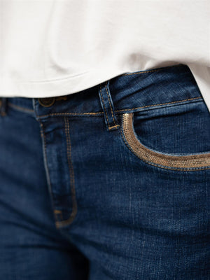 Mos Mosh Cecilia Perla Jeans Dark Blue