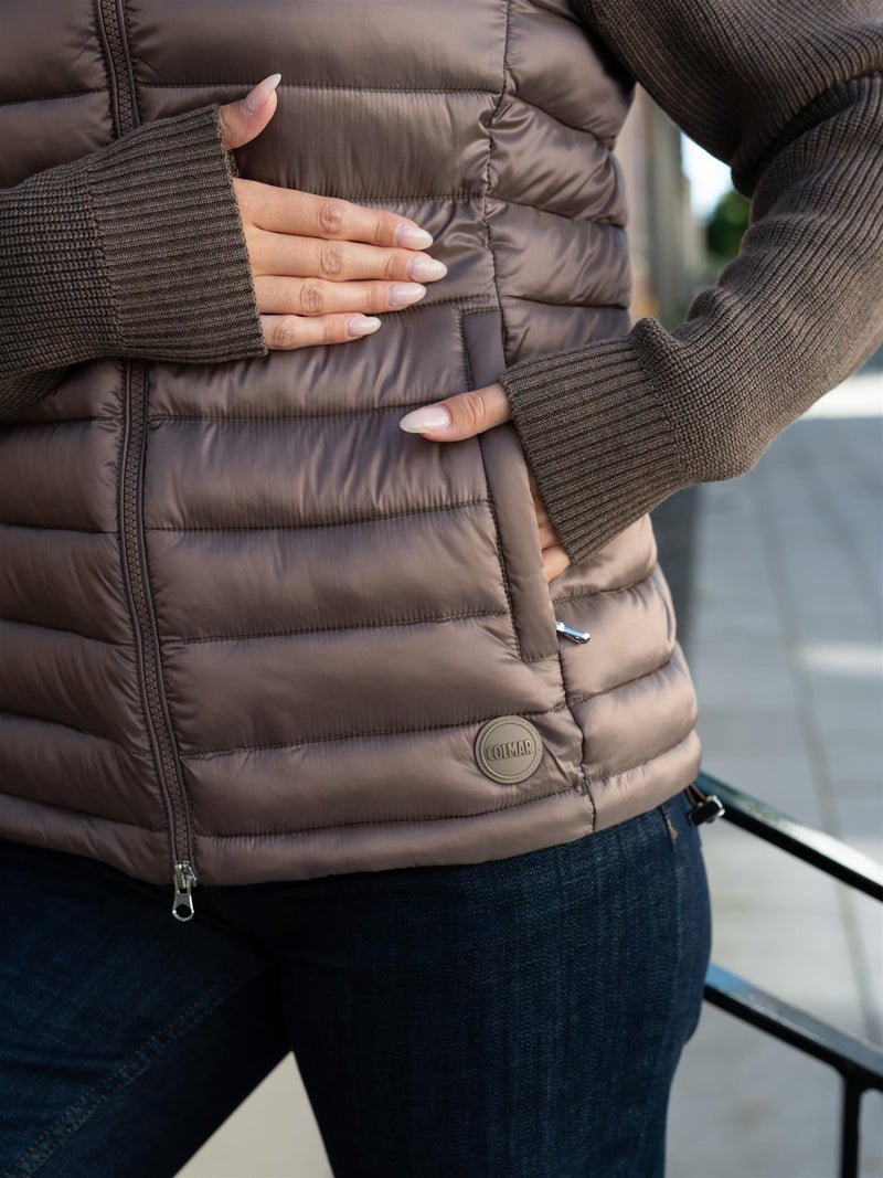 Colmar Hooded Jacket With Knitted Sleeves
