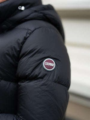 Colmar Long Quilted Jacket With Detacheable Hood