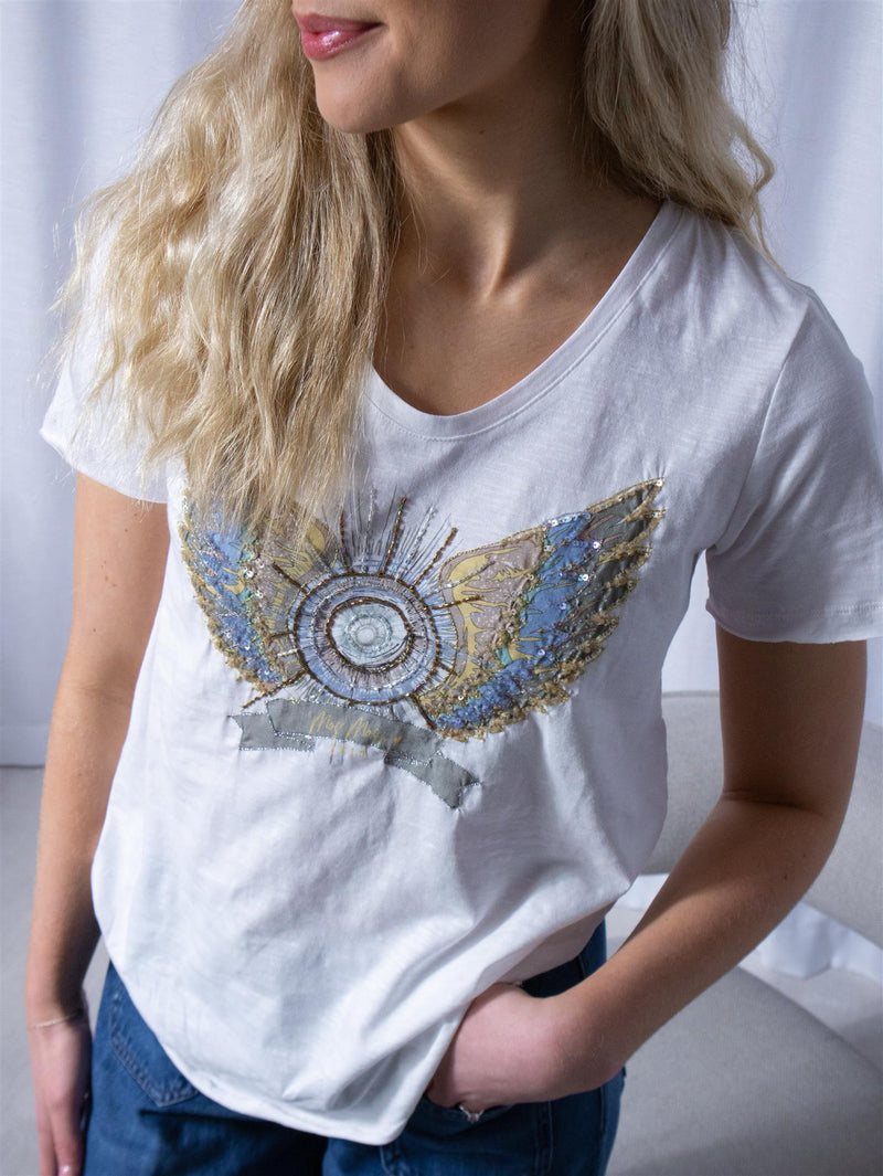 Mos Mosh Gethi Deco Tee White